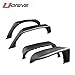 U-Drive Auto New 4 PCS Textured Steel Flat Fender Flares -A Fit 2007-2018 Jeep Wrangler JK (Drilling Required)