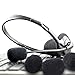 Auihiay 60 Pack Headset Microphone Windscreens Mini Mic Foam Cover for Headset Lapel Lavalier (Black)