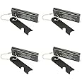 Giskieo Magnesium Flint Fire Starter, Survival Fire Blocks with Striker for Camping/Hiking/Emergency (4 Pack)