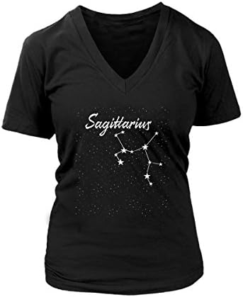Sagittarius V-Neck T-Shirt. Funny Sagittarius Tee. Cool Shirt for Sagittarius (XL)