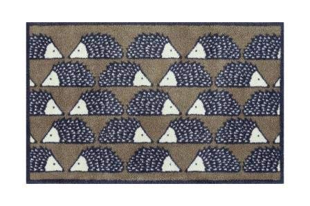Turtle Mat Runner Spike Hedgehog - Brown - 75x120cm, inside and outside, washable, with multi-grip backing