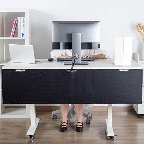 HumanCentric Under Desk Cable Management Sleeve & Privacy Panel 60