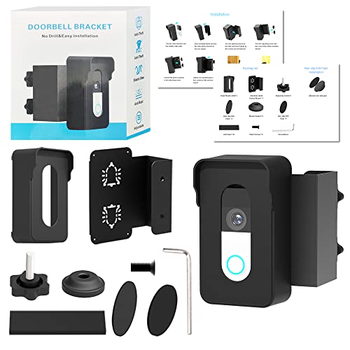 Doorbell Mount, Way2Furn AntiTheft Blink Doorbell Door Mount (NoDrill