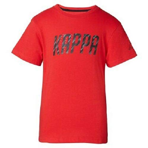 Kappa Boys' Bouly T-Shirt, Red (Red/Black), 4Y