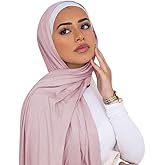 ANKOMINA Women Soft Cotton Muslim Jersey Hijab Head Wrap Scarves Fashion Long Scarf Shawls