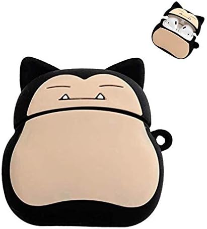 Tacumo Airpods Silicone Case Cute Creative Design Case Cover Compatible for Apple Airpods 1&2 [3D Cartoon Pattern] (Snorlax)