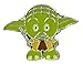 Star Wars Jedi Master Yoda Stylized Plush Character and Collectible Metal Enamel Pin | Plush Doll Measures 7 Inches Tall