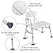 Giantex Tub Transfer Bench Shower Chair Bath Seat for Elderly W/Adjustable Arm,Back and Leg Height for Medical Bathroom Bathtub Stool Chair Shower Seat Bench