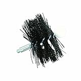 Rutland Products PS-3 3-Inch Round Pellet Stove Brush, Black