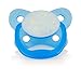 Dr. Brown's PreVent Orthodontic Baby Pacifier, Suction Free Air Channel, Contoured Butterfly Shield is Gentle on Face, Made in USA, Stage 2, 6-18m, 2-Pack, Glow in the Dark - Blue