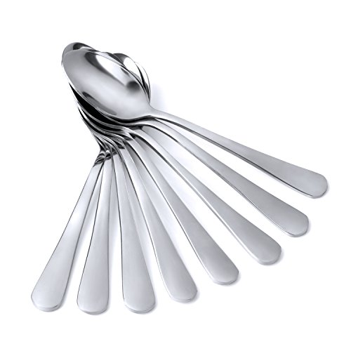 Demitasse Espresso Spoons, MCIRCO 8-piece Tiny Spoon Set Stainless Steel Spoons Dessert Spoons Bistro Small Spoons Appetizer Spoons?4.6 inches