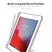 INFILAND iPad Mini 5 2019 Case with Pencil Holder, Ultra Slim Lightweight Stand Case with Translucent Frosted Back Smart Cover for iPad Mini 5th Gen 7.9-inch 2019 Release, Rose-Gold