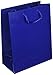 Kraft Klassics 25 Navy Blue Gloss Laminated Heavy Paper Tote Bag with Soft Cord Handle (8