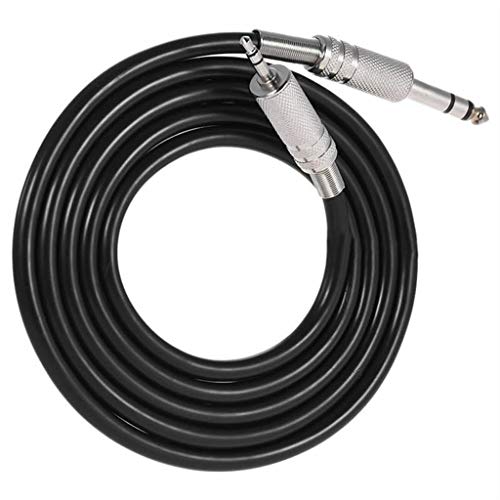 Aobiny Cables,4.9ft 3.5mm 1/8 inch Male to 6.35mm 1/4 inch Male TRS Stereo Audio Cable Ho I6D9 (Black) - Thumbnail 3