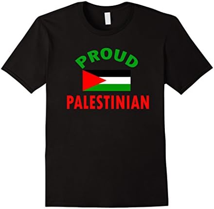 Mens Proud Palestinian- Palestinian Flag- Palestine T-Shirt Large Black
