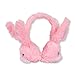 ReTrak Retractable Animalz Tangle-Free, Volume Limiting (85 dB) Over Ear Headphones for Kids, Pink Bunny (ETAUDFBNY)