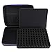 Hipiwe 108 Essential Oils Carrying Case Holds 5ml, 10ml, 15ml Bottles Hard Shell Exterior EVA Essential Oils Storage Organzier Bag with Foam Insert and Carrying Handle (Black+Purple 108)
