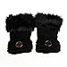 DZT1968® 1PCWomen Winter Faux Rabbit Fur Wrist Fingerless Gloves Mittens (Black)