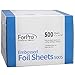 ForPro Embossed Foil Sheets 500S, Pop-Up Dispenser, 5 W x 10.75 L Inches, 6000-Count (Pack of 12, 500 Foil Sheets)