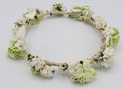 Siam2u Flower crown hair, bridal crown, wedding headpiece, Rustic headpiece, bridal head piece