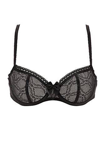 Passionata Let's Play Demi Underwire Bra by Chantelle 5215 - Black - 34D