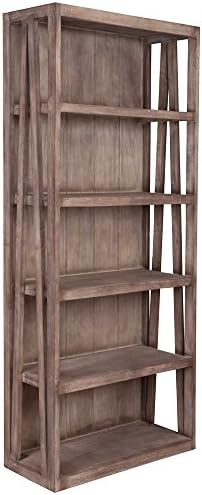 Crafted Home The Pepti Brown Rustic Bookcase