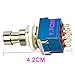 ESUPPORT 3PDT 9 Pins Box Stomp Guitar Effect Pedal Foot Switch True Bypass Metal Pack of 10