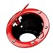 Gas Cap Cover-Red Tank Cap Fuel Filler Door for 2007-2017 2/4 Door Jeep Wrangler JK & Unlimited