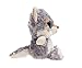 WILDREAM Wolf Stuffed Animal, Wolf Plush Toy with Big Eyes Lovely and Cuddly, Huggable Gift for Boys/ Girls 7Inches, Grey