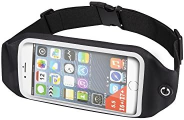 Running Belt JUNYOU Waist Bag Running Bag Waterproof Lightweight-Adjustable Fanny Pouch for Women or Men Hands Free Workout