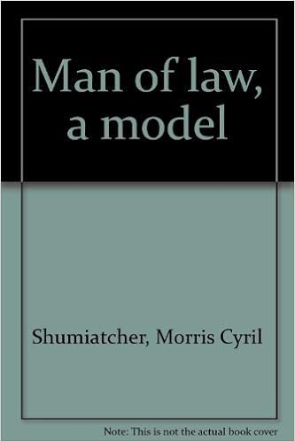 Man of law, a model by Morris Cyril Shumiatcher 