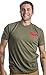 Ann Arbor T-shirt Co. Army Engineer & Sleeve Flag | Military US Veteran Combat Corps Castle T-shirt-(OD Green,XL)
