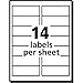 Avery Easy Peel Address Labels for Inkjet Printers 1-1/3