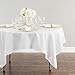 LinenTablecloth 70-Inch Square Polyester Tablecloth White