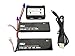 Fytoo Accessories for Hubsan x4 H501SPro H501A H501C H501S H501M H501S W H501S pro Brushless Quadcopter Backup Parts 2PCS 7.4V 2700mah Drone Lithium Battery with 2 in 1 Charger