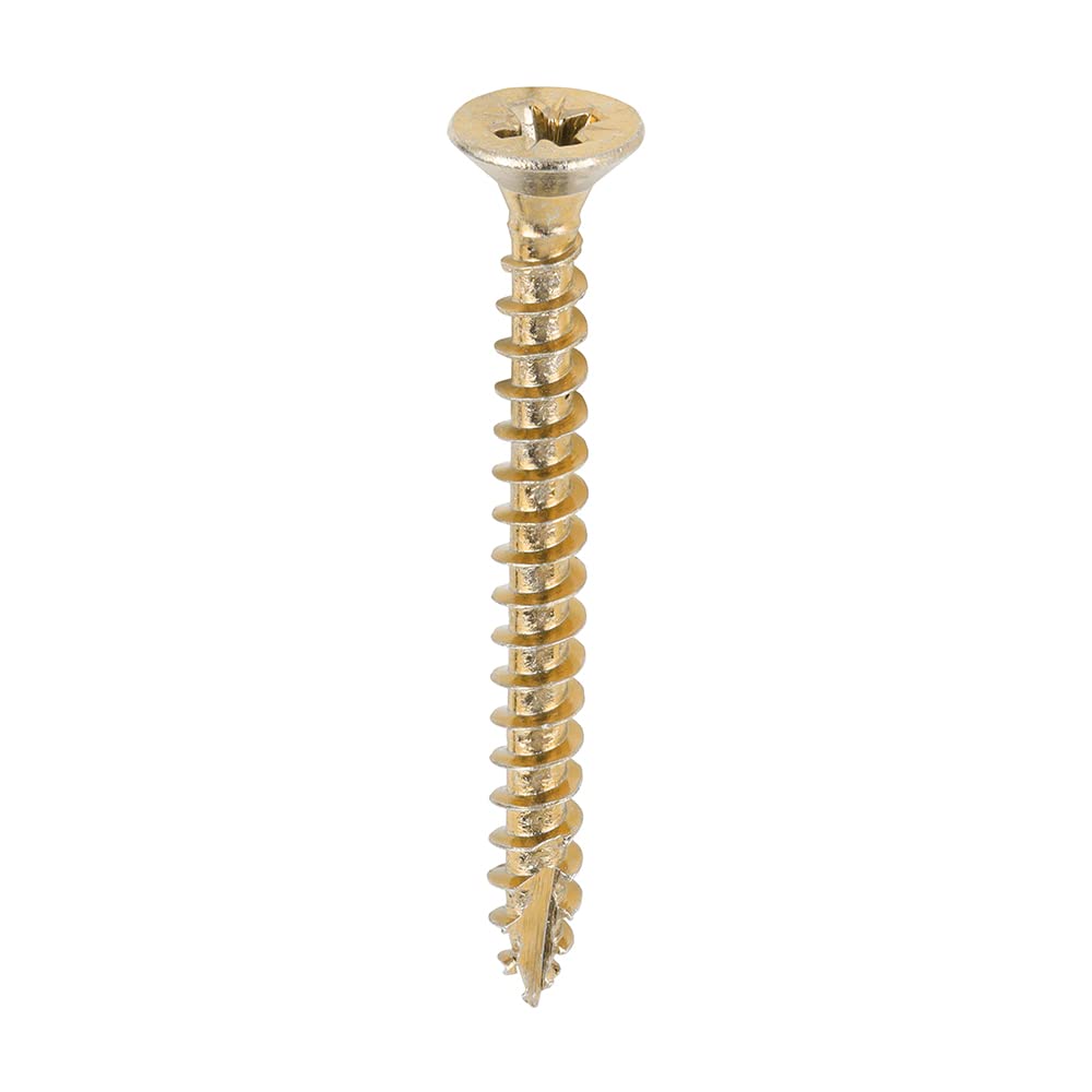 TIMCO Classic Multi-Purpose Screws - PZ - Double Countersunk - 4.0 x 40 - Gold - Box of 200 — image 1