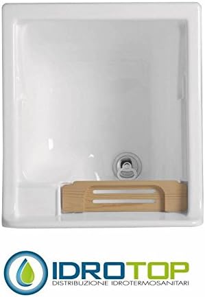 LAVATOIO with Mobile jollywash 50 x 45 x 86, lavapanni Supplied of Laundry Basket colavene – Sky Blue