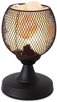 Salt Lamp with Dimmer Control [No Bulbs] Natural Himalayan Salt Lamp Hand Carved Crystal Salt Rock Pink Hymalain Air Purifying 8.5 inch height