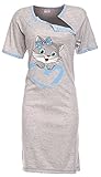 Happy Mama. Womens Maternity Nursing Breastfeeding Nightdress Shirt Gown. 892p