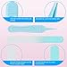 Livememory Baby Nail Set Baby Manicure Set Infant Newborn Nail Kit Baby Nail Clipper with Scissors & File & Nasal Tweezers - 4 Piece - Blue