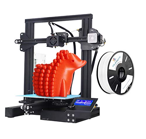 Official Creality Ender 3 Upgraded 3D Printer, Aluminum DIY 220X220X250MM Print Size with 3idea PLA White Filament