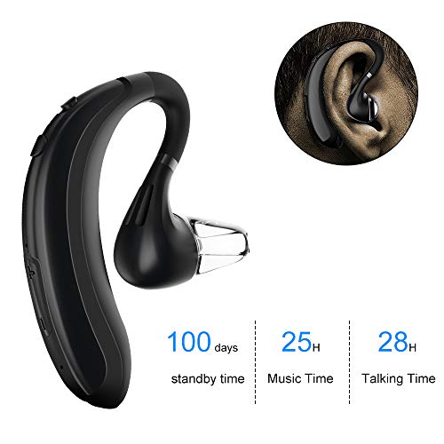 Bluetooth Headset,atongm Wireless Bluetooth Earbuds V4.1 in Ear Bluetooth Earpiece with Noise Reduction, Hands Free Headsets with Mic for Business/Office/Driving