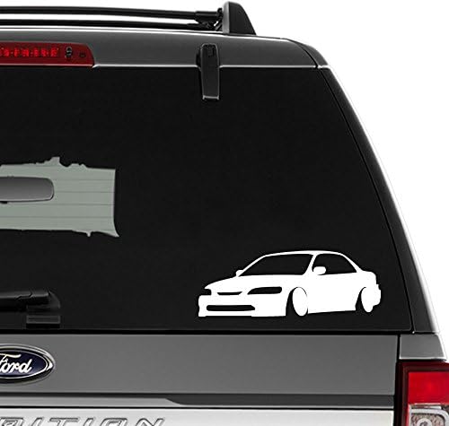 JDM Honda Accord Vinyl Decal Sticker For Wall Decor, Windows, Laptop, Car, Truck, Motorcycle, Vehicles (Size-6 inch/15 cm Wide) - (Gloss BLACK Color)
