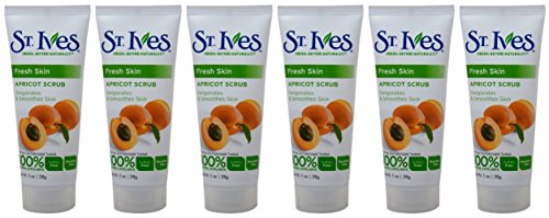 St. Ives Fresh Skin Invigorating Apricot Scrub Unisex, 1 Ounce (Pack of 6)