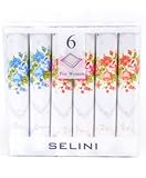 Boxed Fancy 6 pc. Ladies Cotton Handkerchiefs