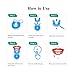 VieBeauti Premium Teeth Whitening Kit with LED Light, HISMILE, At-Home System Without Pain or Sensitivity, Effectively Removes Stains for Whiter Teeth