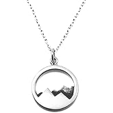 KEVIN N ANNA Sterling Silver Mountain Pendant Necklace, 18"