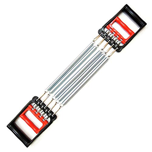 ZHUANDUODUO Chest Expander Adjustable 5 Springs Arm Strength Resistance Hand Gripper Pull Exerciser for Home Gym Muscle Training Exerciser.