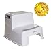 Dreambaby 2-Up Step Stool - Toddler Step Stool for Bathroom Sink and Kids Toilet Potty Training - Step Stool for Toddlers with Non-Slip Base and Carry Handles - Supports up to 175lbs Weight Capacity