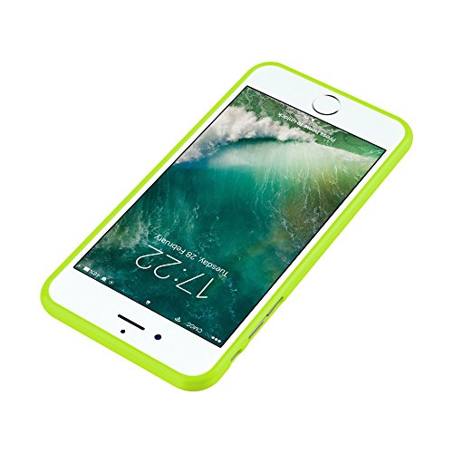 Cadorabo Case Works with Apple iPhone 8 Plus/iPhone 7 Plus/iPhone 7S Plus in Jelly Green – Shockproof and Scratch Resistant TPU Silicone Cover – Ultra Slim Protective Gel Shell Bumper Back Skin